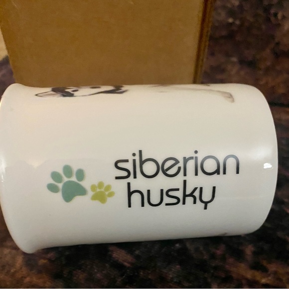 Dimension 9 Siberian Husky Dog Coffee Mug, White -New with Box & Hang Tag - Picture 3 of 5